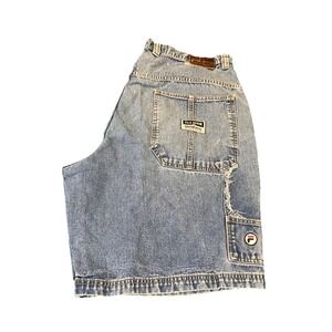 Fila Cargo shorts/Jorts skate Vtg Y2K baggy utility Pockets hammer loop Size 42